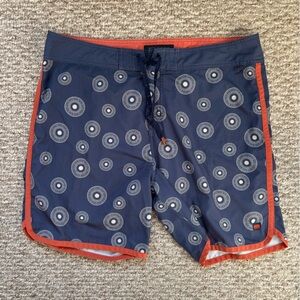 COVA Blue and Orange Board Shorts Mens Size‎ Large